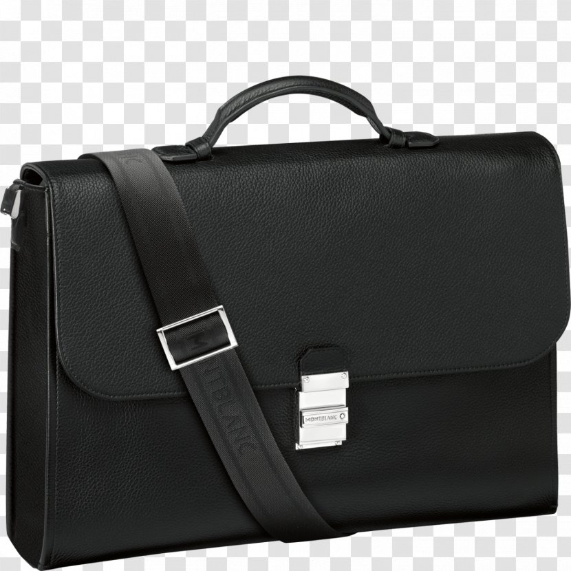 Briefcase Meisterstück Bag Montblanc Leather - Gusset Transparent PNG