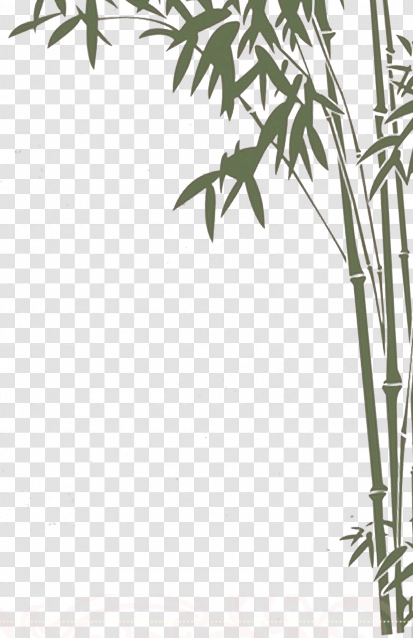 Mooncake Template - Grass - Bamboo Decorative Pattern Transparent PNG