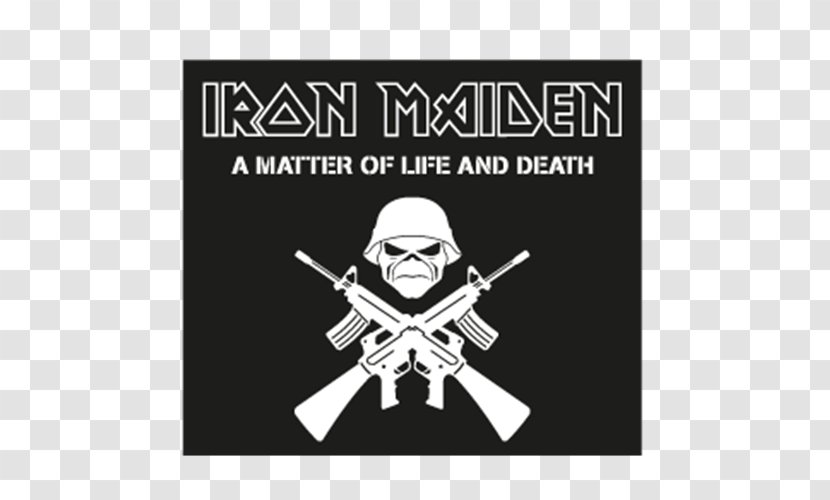 Iron Maiden A Matter Of Life And Death Eddie Live After Heavy Metal - Black White - Album Transparent PNG