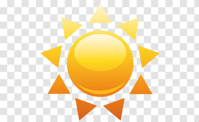 Sun - Orange - Vector Transparent PNG