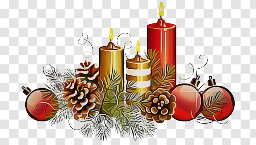 Christmas Decoration - Candle - Pine Family Interior Design Transparent PNG