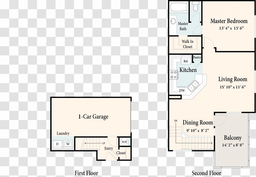 Homecoming At The Preserve Chino Hills Apartment Floor Plan Pomona - Bed Transparent PNG