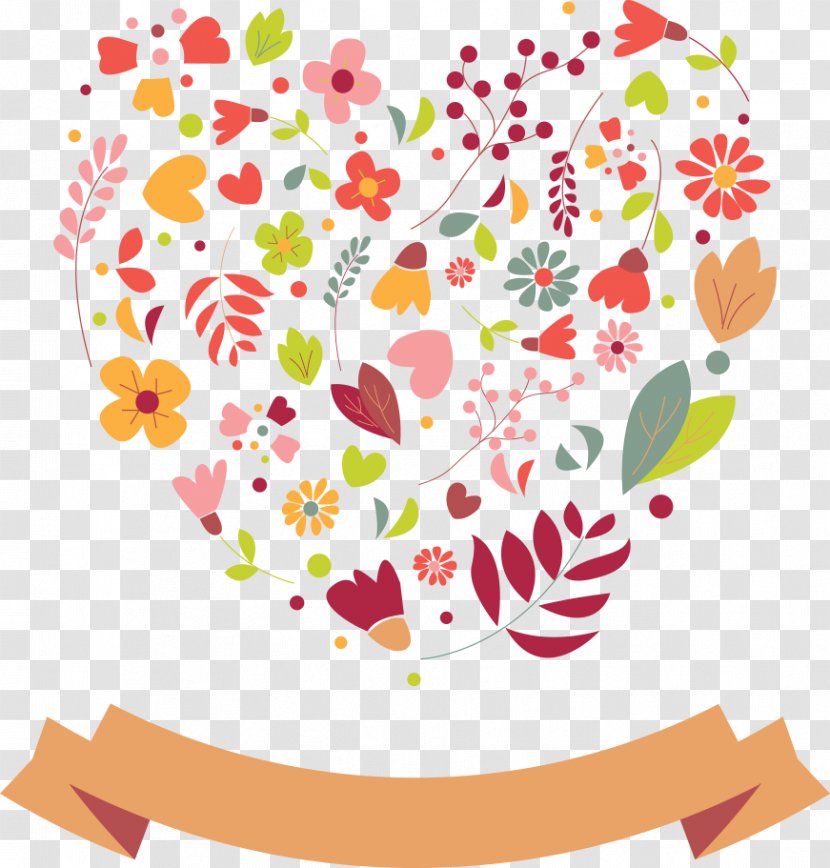 Vector Flowers And Leaves - Tree - Cartoon Transparent PNG