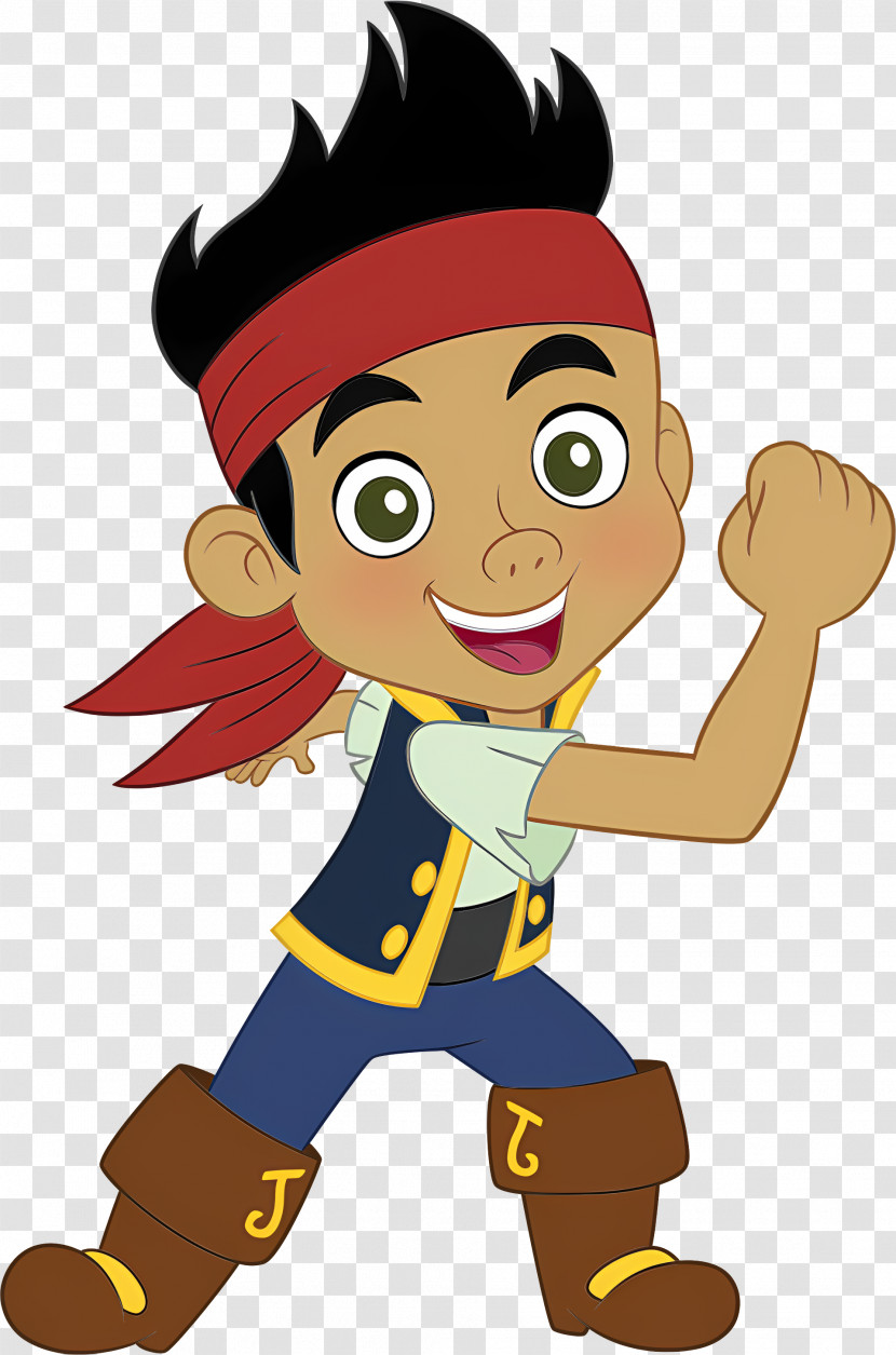 Jake - Cartoon Pirate Character Smiling Transparent PNG