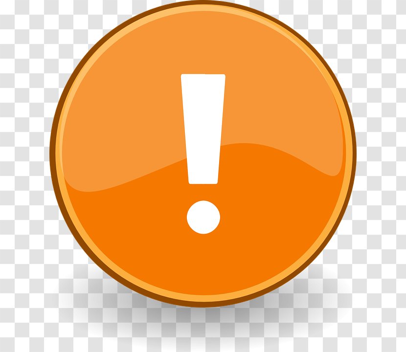 Exclamation Mark Vector Graphics Clip Art Question Punctuation - Orange - B Icon Transparent PNG