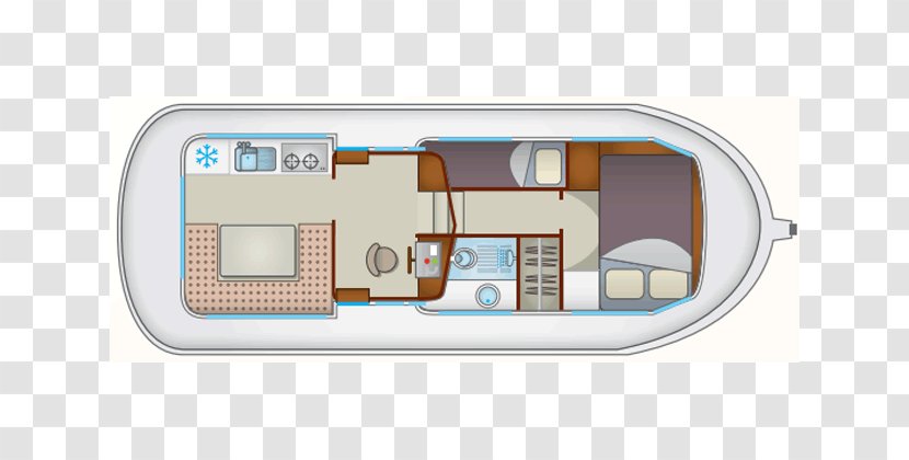 Pénichette Canal Du Midi Boat Barge - Narrowboat - Plan Transparent PNG