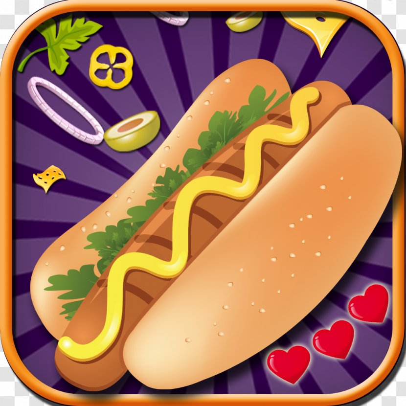 Hot Dog Maker | Cooking Game Maker! - Fast Food - Hotdog Transparent PNG