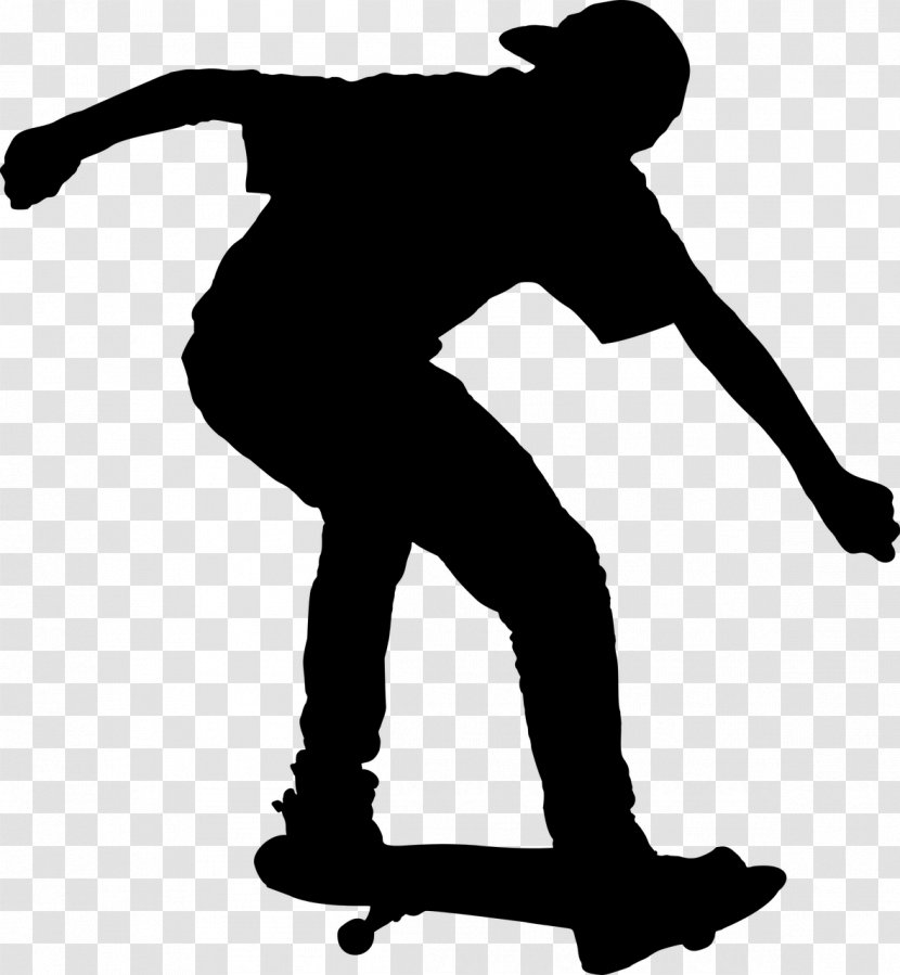 Skateboarding Silhouette Roller Skating Clip Art - Sports Equipment - Skateboard Transparent PNG