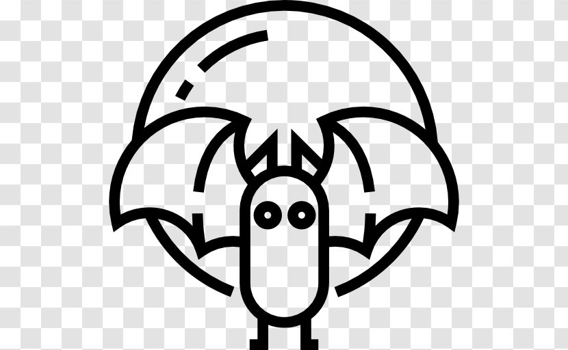 Bat - Wildlife - Line Art Transparent PNG