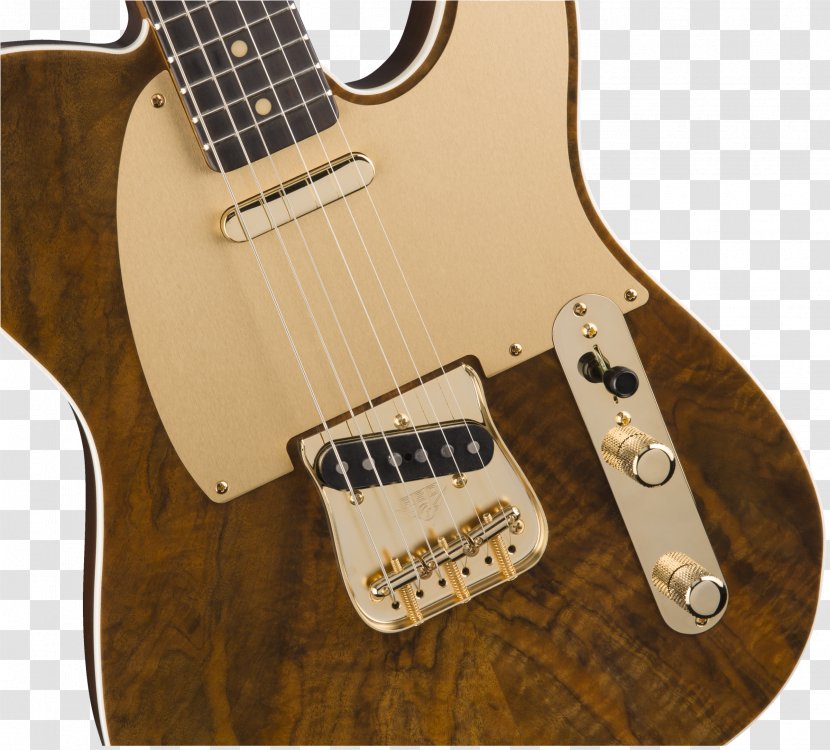 Fender Telecaster Electric Guitar Musical Instruments Stratocaster - Walnut Transparent PNG