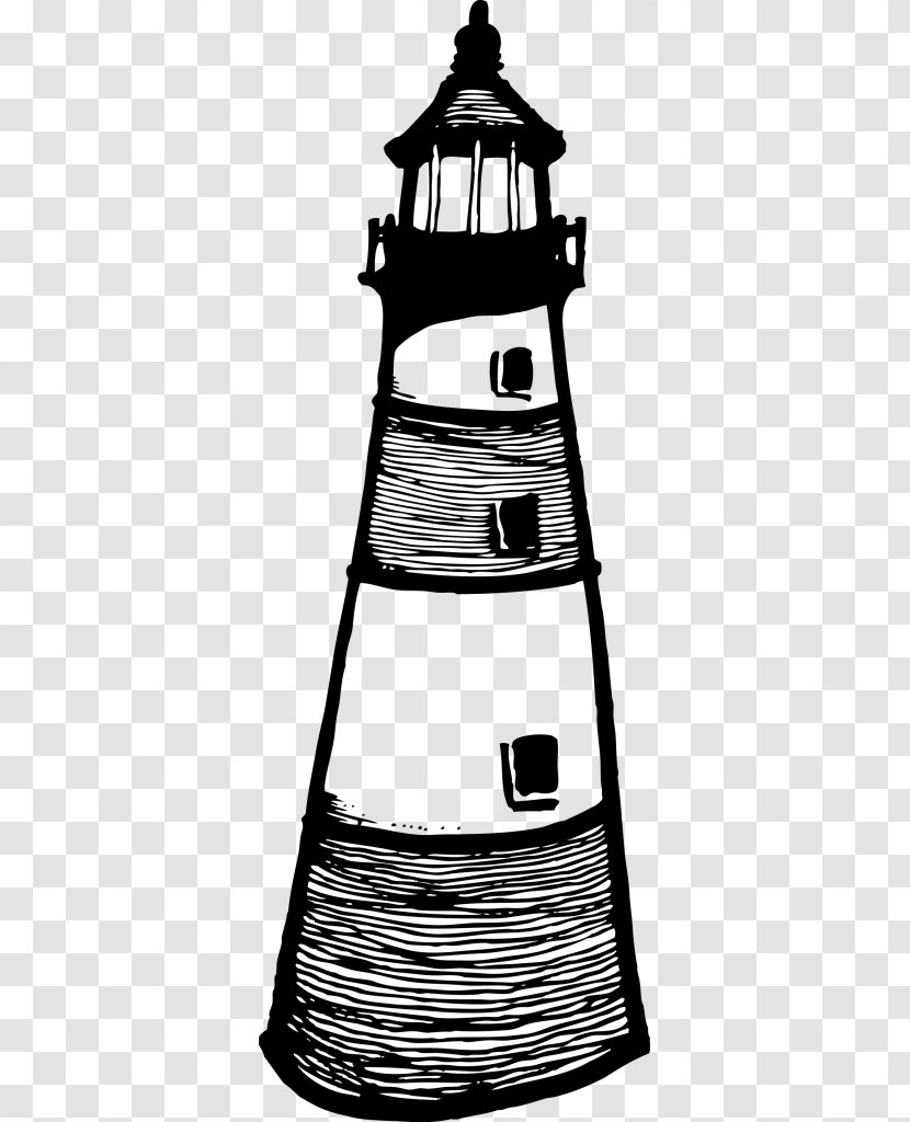 Lighthouse Graphic Design Clip Art - Monochrome Transparent PNG