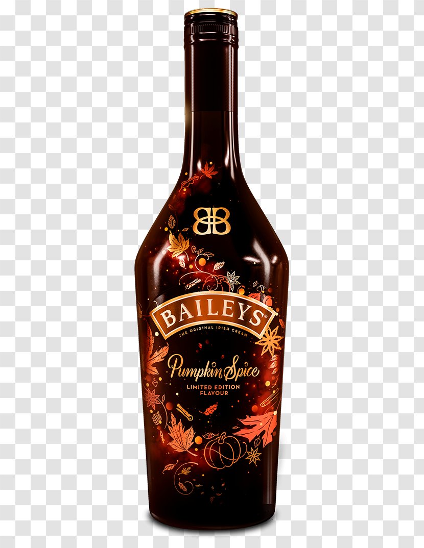 Baileys Irish Cream Liqueur Pumpkin Spice Latte Distilled Beverage - Glass Bottle Transparent PNG