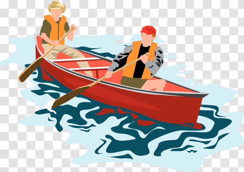 Canoe Camping Rowing Clip Art - Water Transportation - Bride Transparent PNG