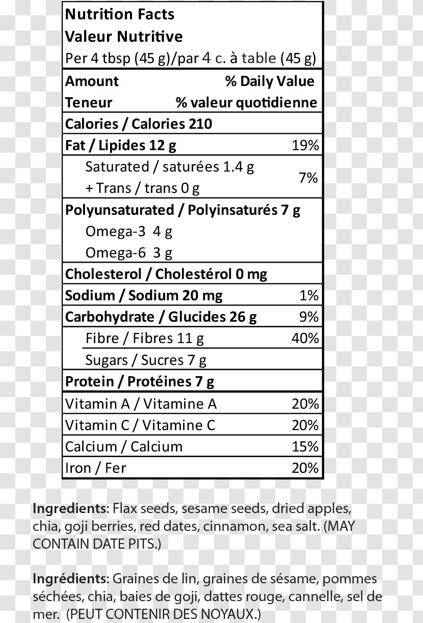 Document Peanut Butter Chocolate Nutrition Facts Label White - Paper Product Transparent PNG