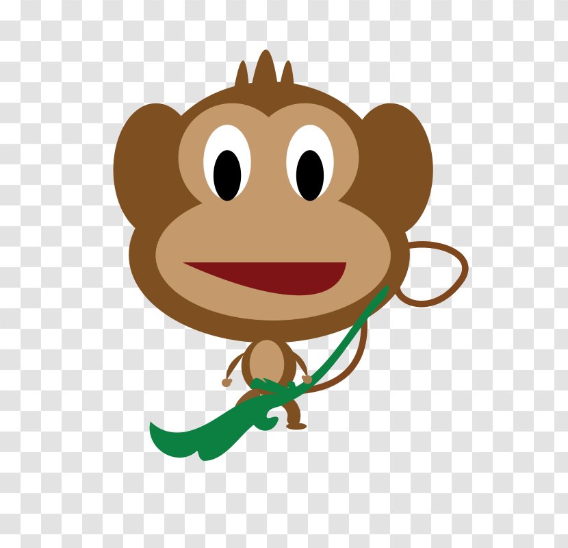 Drawing Baby Monkeys Cartoon Clip Art - Organism - Monkey Vector Transparent PNG