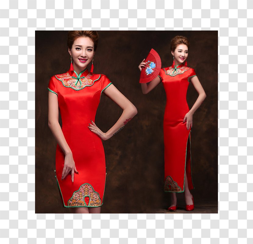 China Cheongsam Wedding Dress Clothing - Chinese Transparent PNG