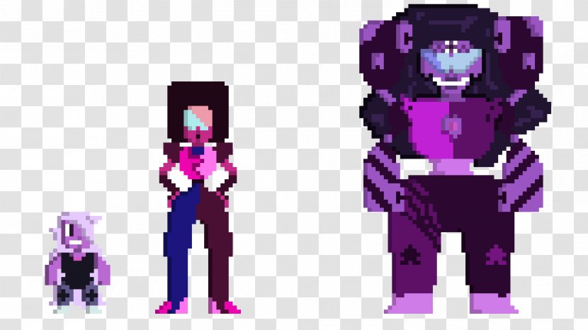 Garnet Pearl Pixel Art Sugilite - Cartoon - Pink Diamonds Transparent PNG