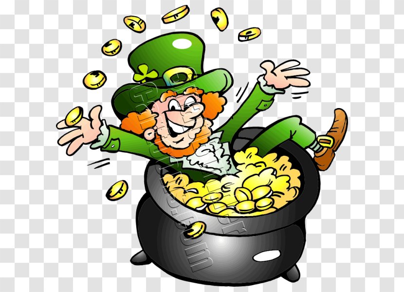 Leprechaun Gold Clover - Human Behavior - Pot Transparent PNG