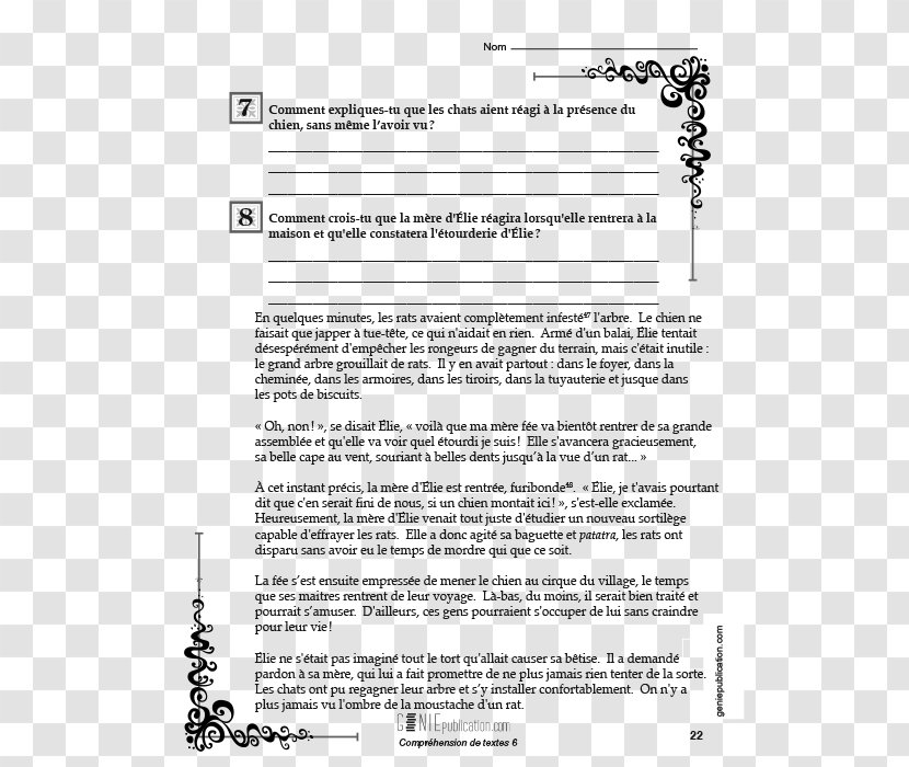 Document Line White - Text Transparent PNG