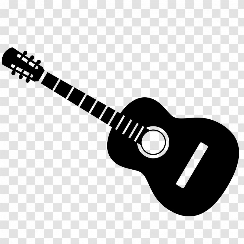 Acoustic Guitar Musical Instruments Drawing Clip Art - Silhouette - Avoid Picking Silhouettes Transparent PNG
