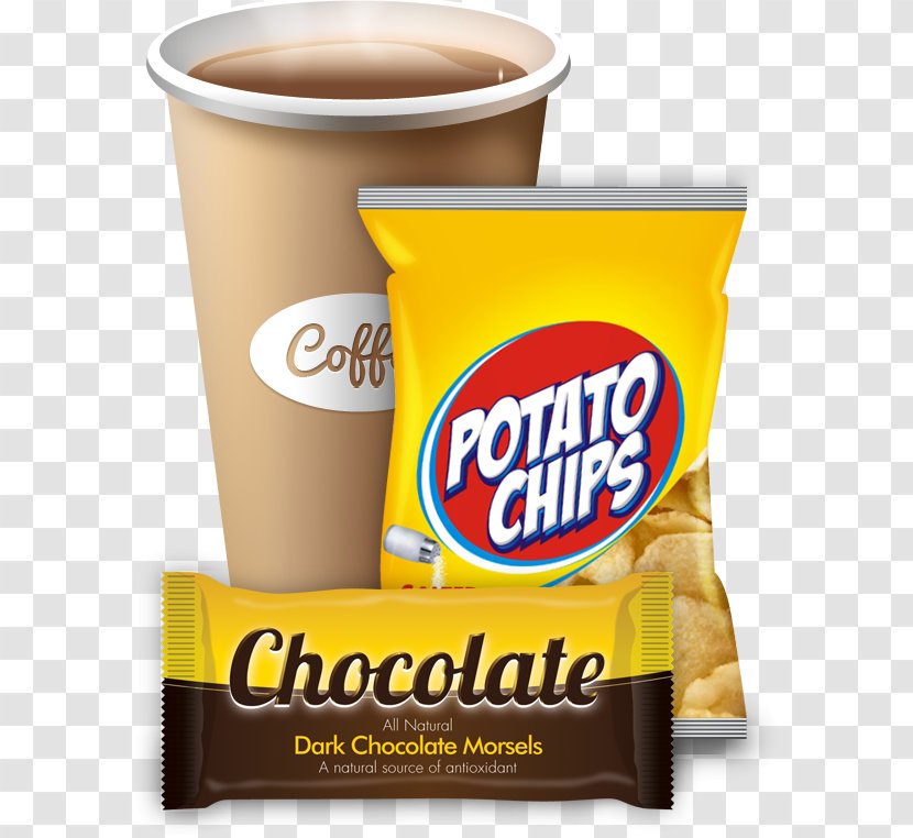 Junk Food Potato Chip Mockup Packaging And Labeling - Cup - Counting Sheep Transparent PNG