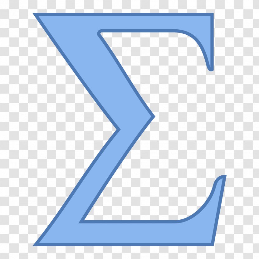 Sigma Symbol Summation Number - Text - Excel Transparent PNG
