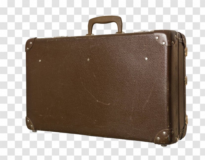 Briefcase Leather Suitcase - Baggage - Brown Transparent PNG