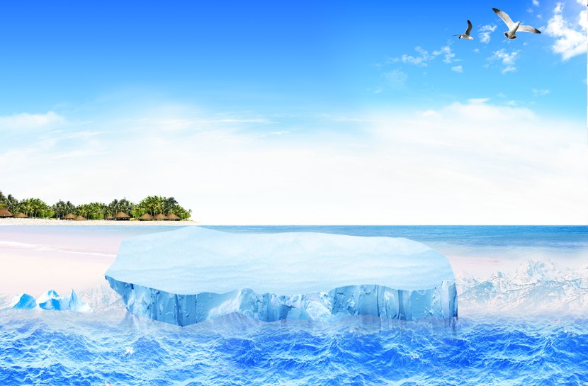 Iceberg Sea - Vacation Transparent PNG