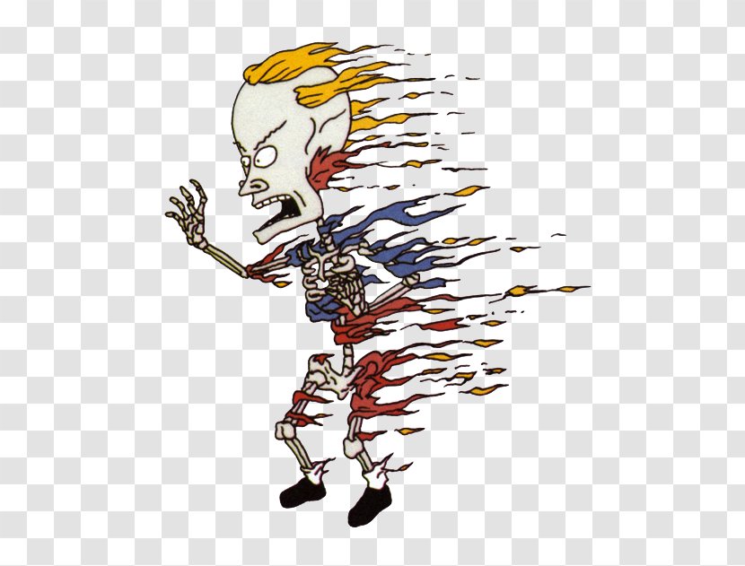 Beavis Butt-head Drawing - Skeleton - And Butthead Transparent PNG