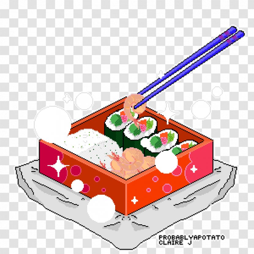 Bento Pixel Art Digital Sushi Transparent PNG