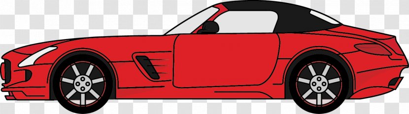 Sports Car MINI Red - Alloy Wheel Transparent PNG