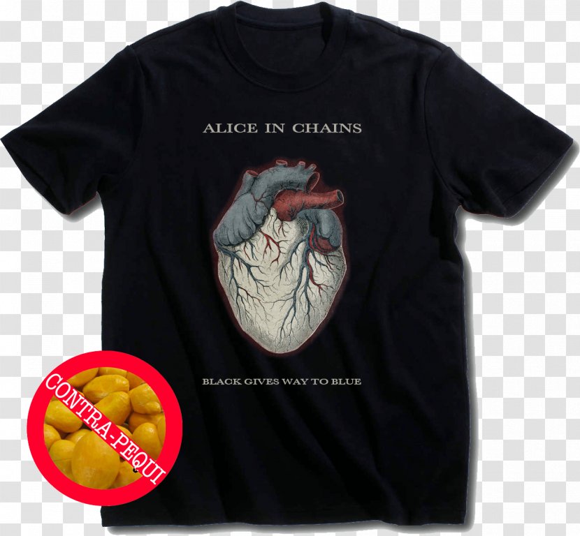 T-shirt Alice In Chains Black Gives Way To Blue Jar Of Flies Dirt - Top Transparent PNG