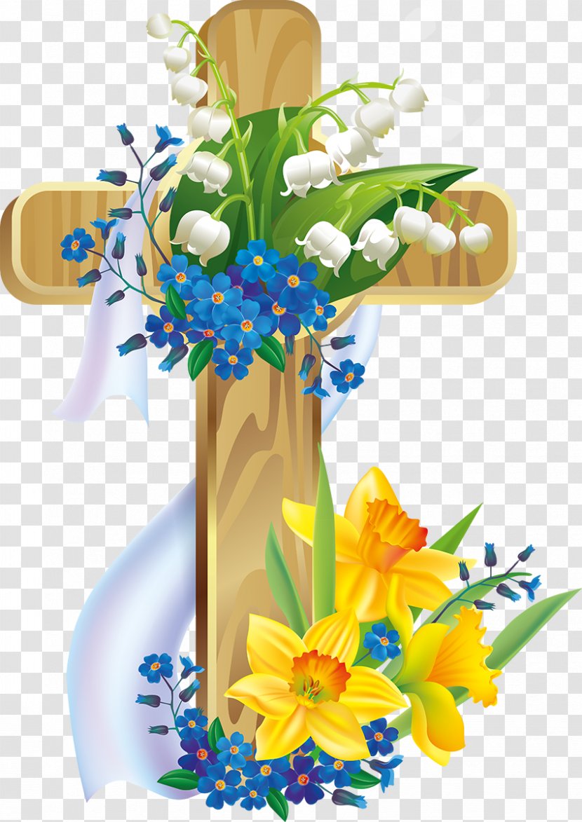 Easter Christian Cross Clip Art - Plant Transparent PNG