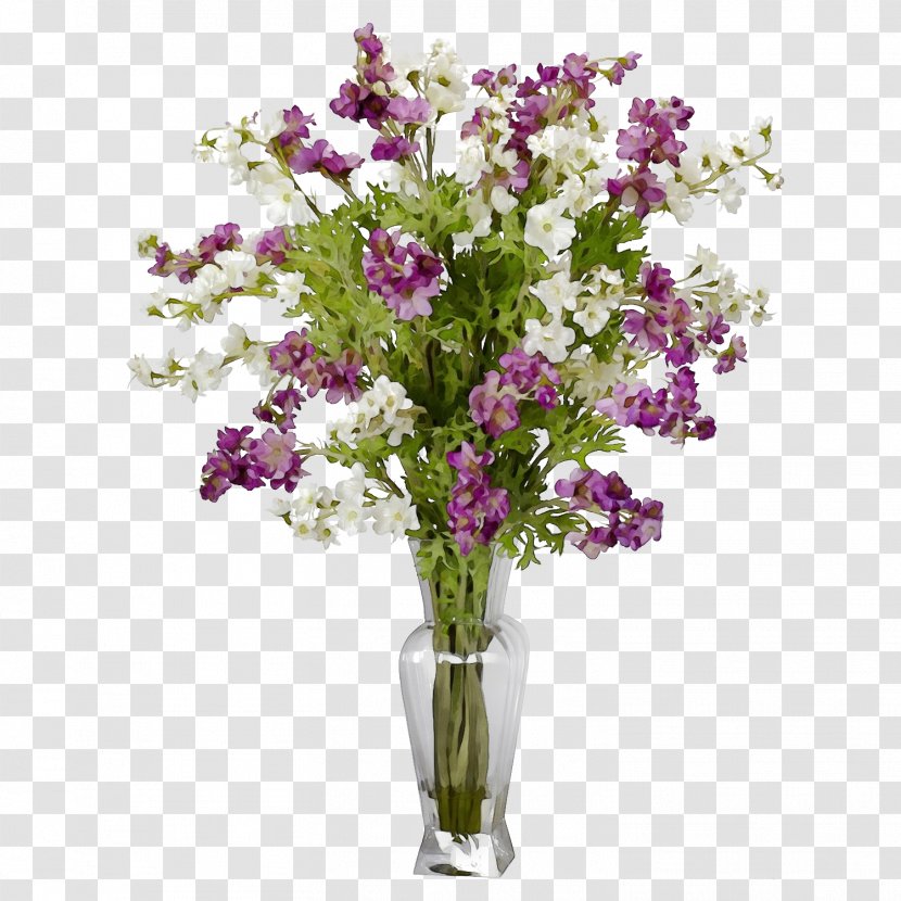 Flower Cut Flowers Plant Vase Bouquet - Sweet Pea - Violet Transparent PNG