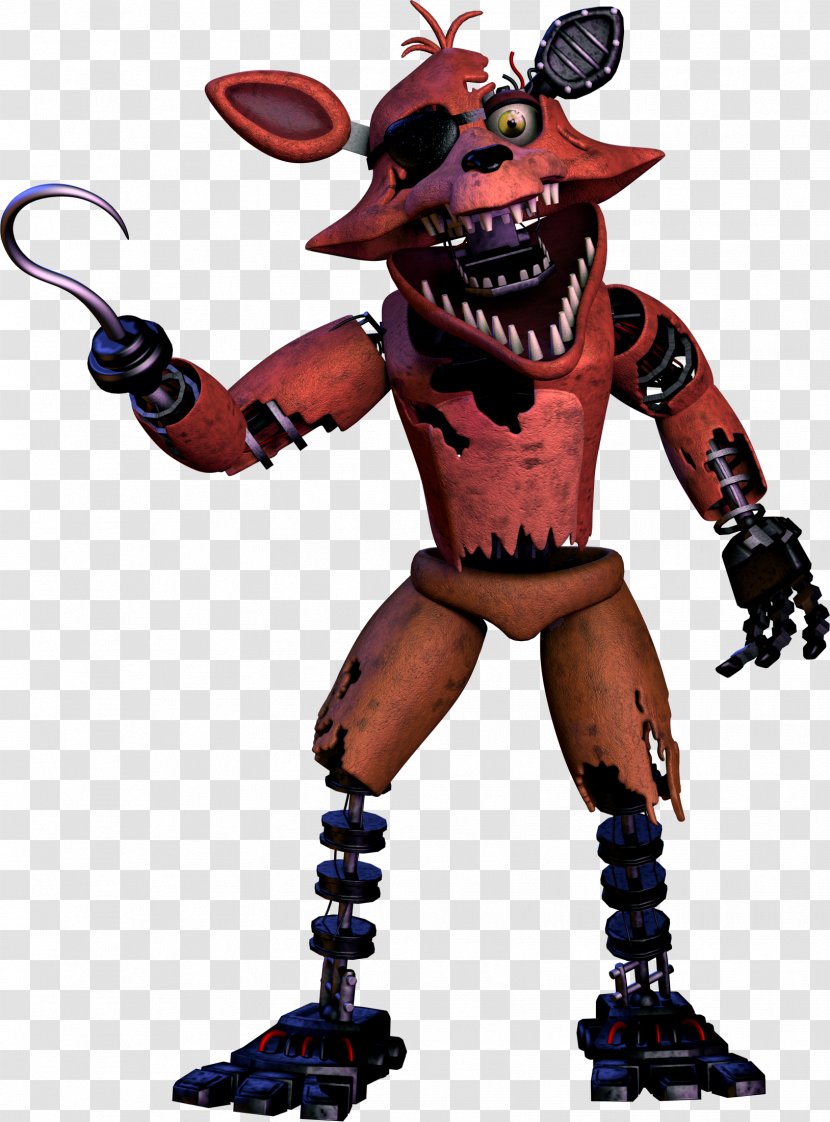 Five Nights At Freddy's 2 Jump Scare DeviantArt Action & Toy Figures - Freddy S - Nightmare Foxy Transparent PNG