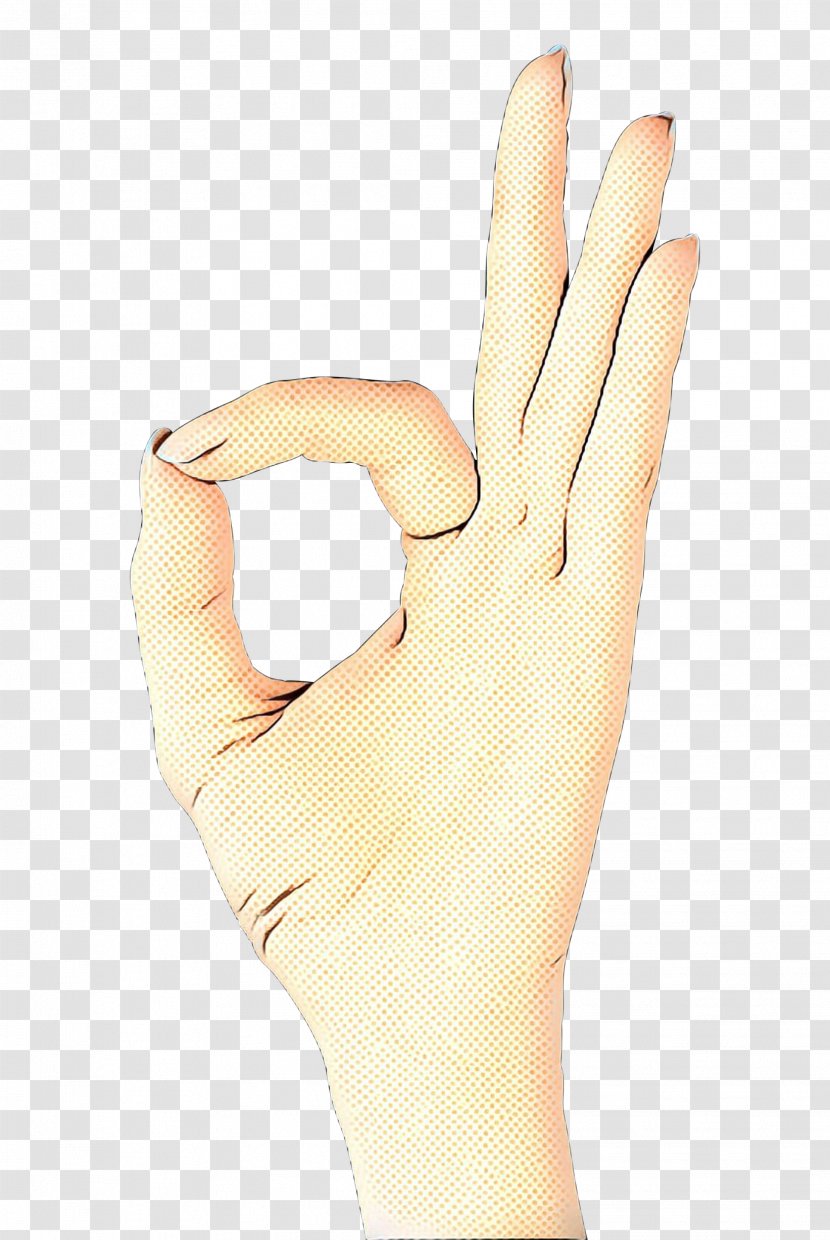Finger Hand Skin Glove Personal Protective Equipment - Wrist - Beige Transparent PNG