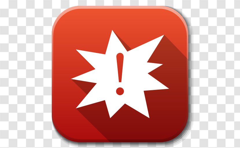 Symbol Red Font - Apps Apport Transparent PNG