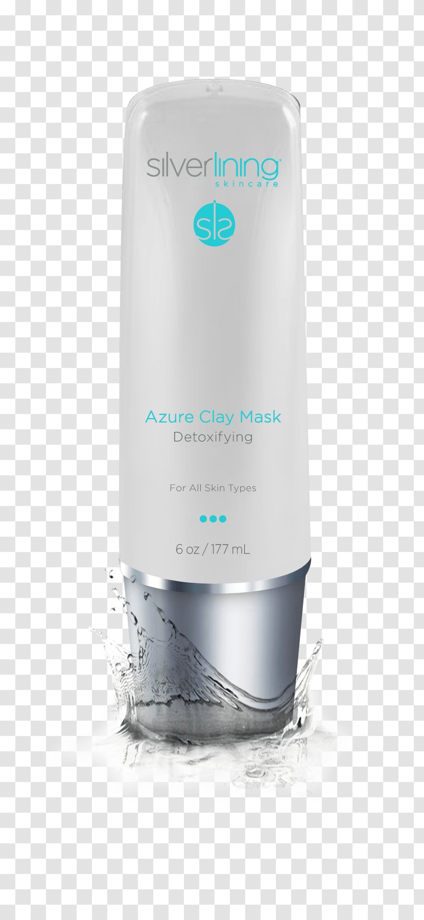 Skin Care Cream Liquid Product - Mineral - Silver Splash Transparent PNG