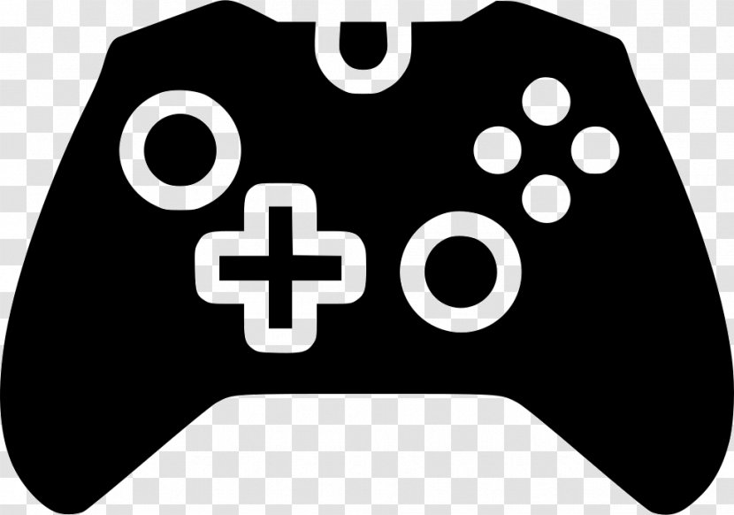 Joystick Xbox 360 Controller Game Controllers Video - Black And White - Gamepad Transparent PNG