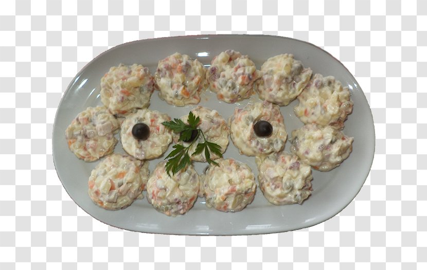 Vegetarian Cuisine Canapé Recipe Dish Food - Salata Transparent PNG