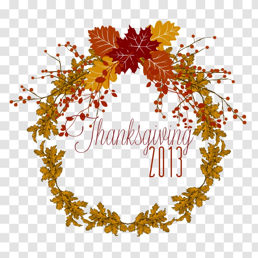 Paper Autumn Thanksgiving Party - Craft - Wreath Transparent PNG