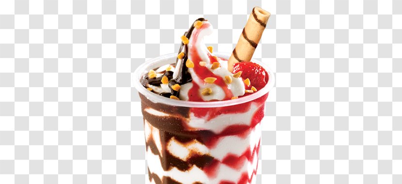 Ice Cream Sundae Milkshake Bob's Dairy Queen - Dessert Transparent PNG
