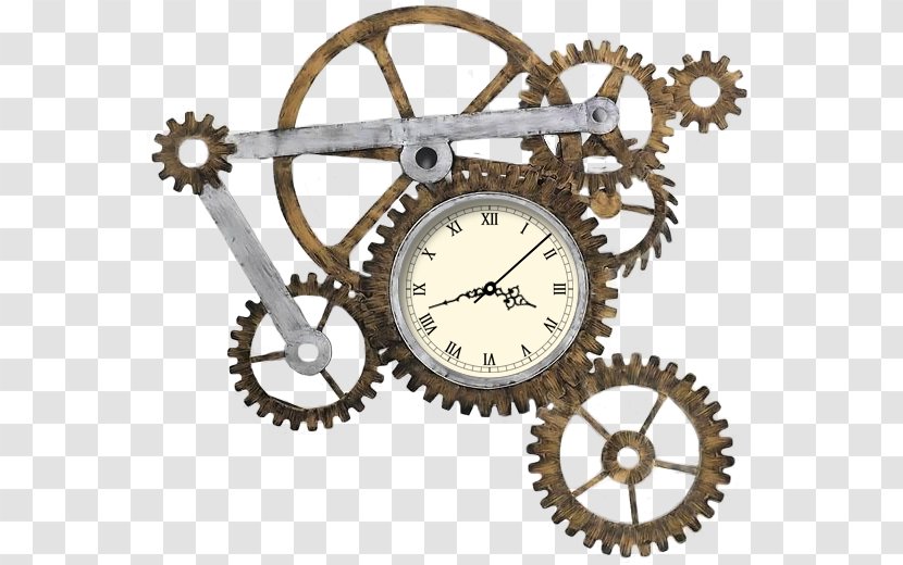 Clock Face Gear Movement - Drawing - Mechanical Background Transparent PNG