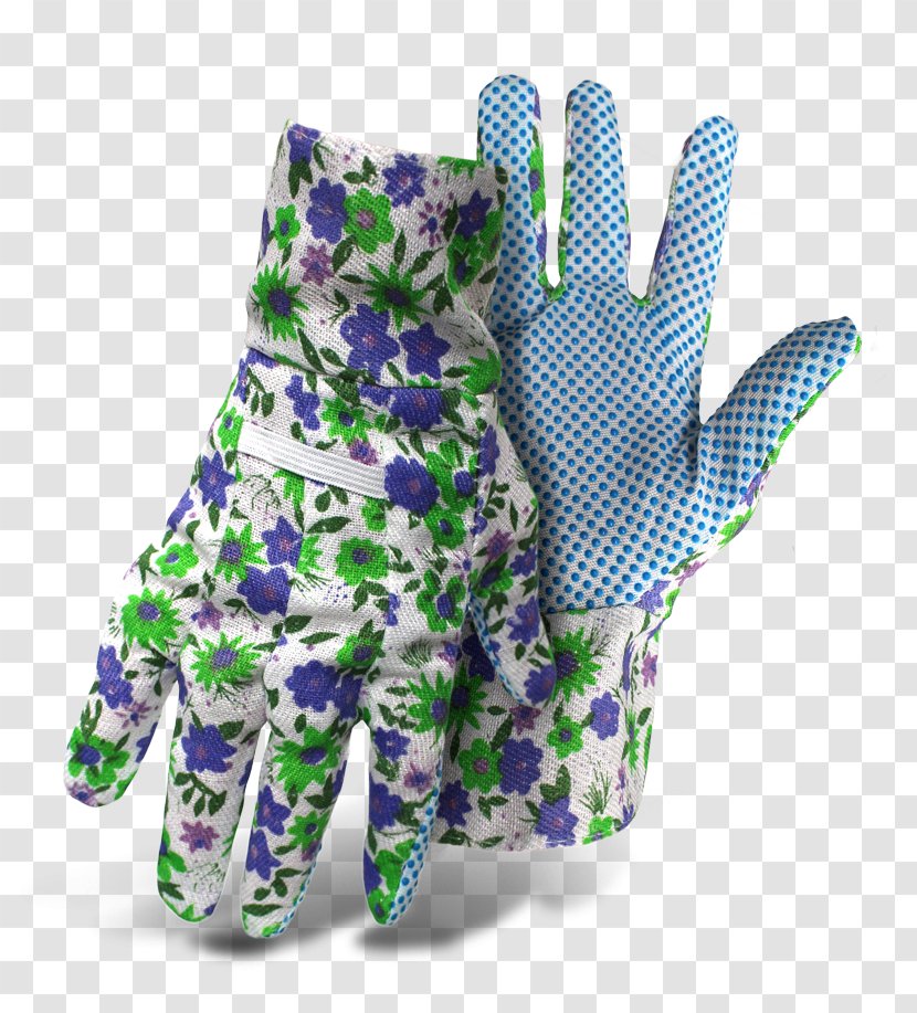 Glove Gardening Cuff Purple - Cotton - Gloves Transparent PNG