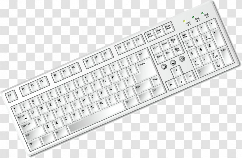 Computer Keyboard Mouse - Input Device - White Decoration Design Vector Transparent PNG