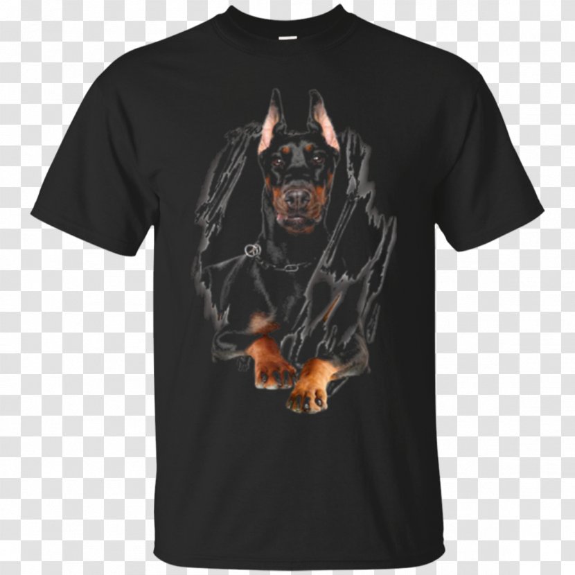 T-shirt Damon Salvatore Clothing Hoodie - Vampire - Doberman Transparent PNG