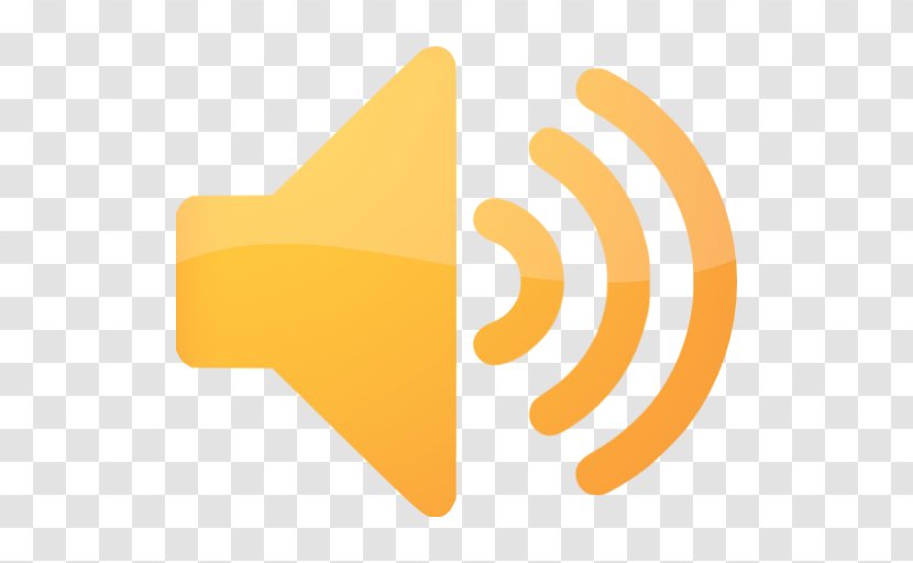Sound Icon Volume Square - Yellow - Speaker Transparent PNG