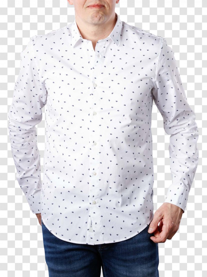 Long-sleeved T-shirt Scotch & Soda - White - Denim Shirt Transparent PNG