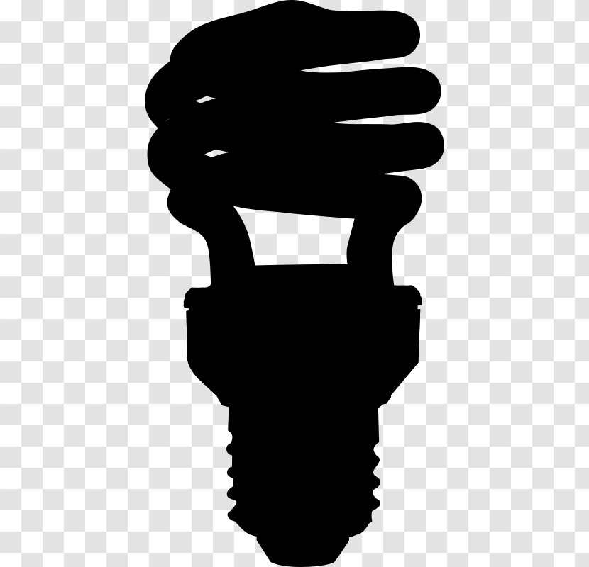 Incandescent Light Bulb Compact Fluorescent Lamp LED - Silhouette Transparent PNG