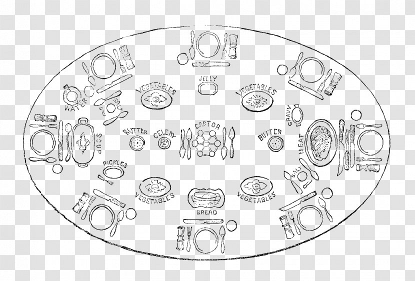 Table Setting Dining Room Matbord Manners - Auto Part - Art Design Of Tea Restaurant Transparent PNG